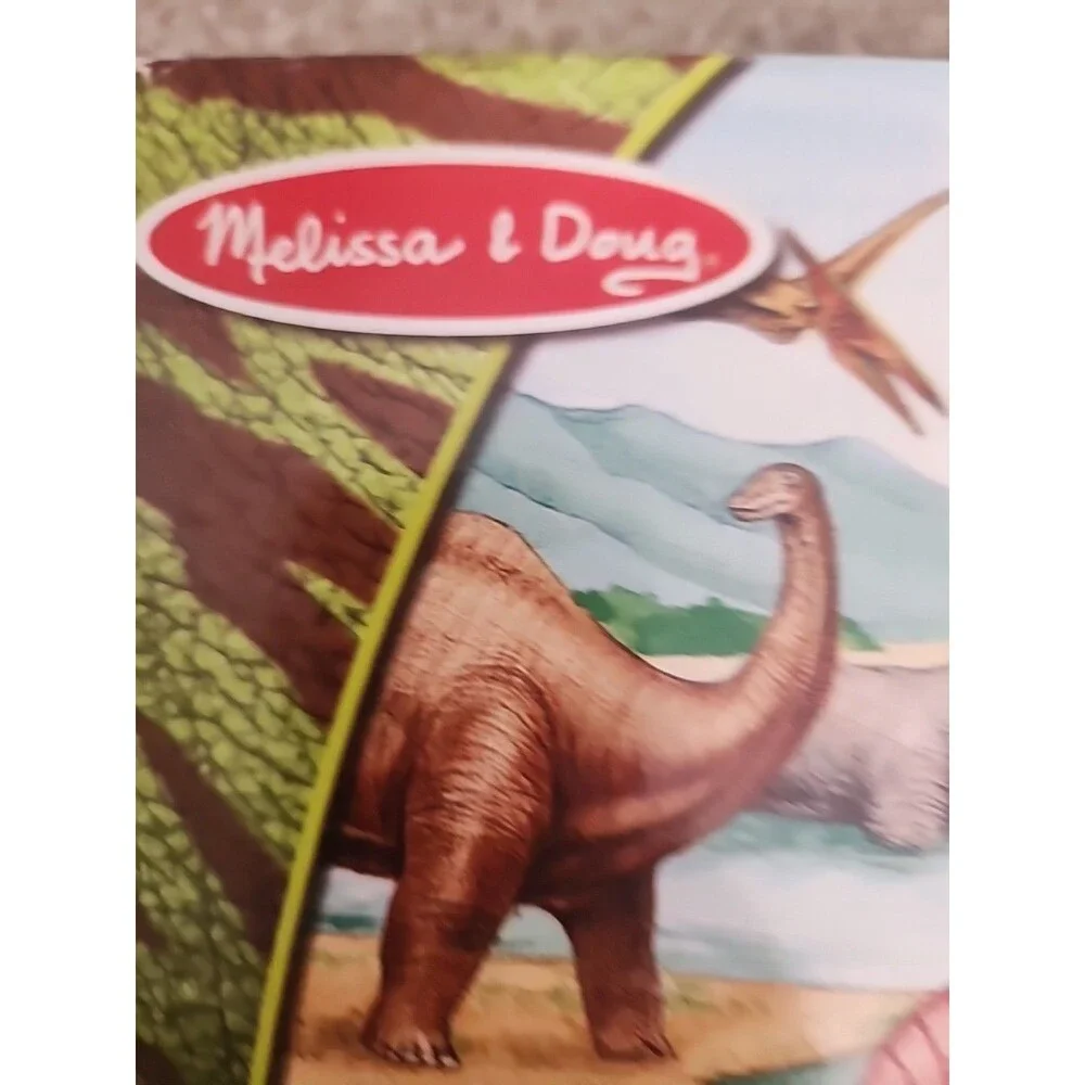 Melissa & Doug Extra Large Floor Puzzle 48 Jumbo Size Pieces Dinosaurs 2'x3'